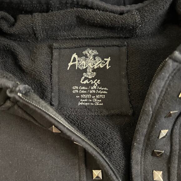 Ariat Black Full Zip Hoodie Sweatshirt Base Layer Women's Large - Picture 4 of 13